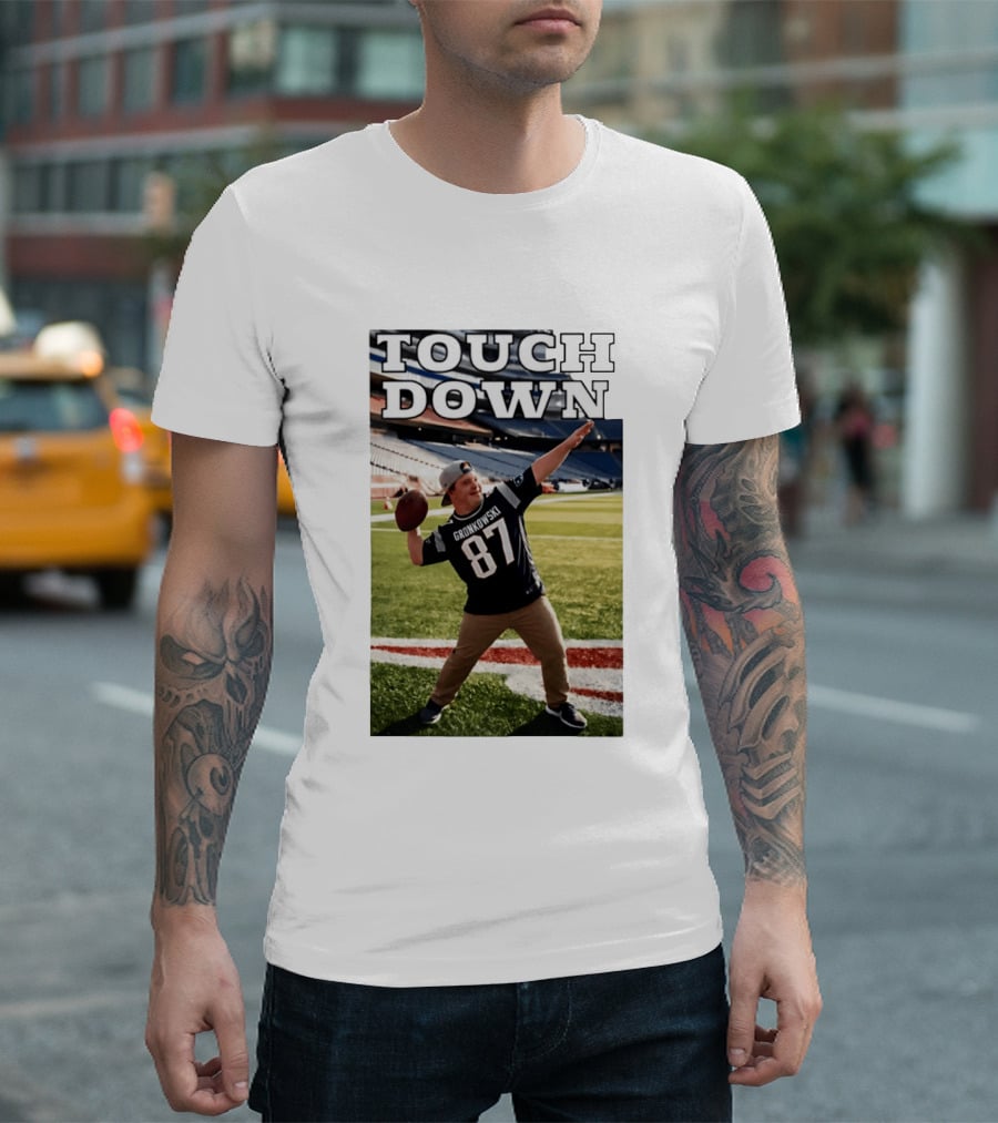 Touchdown Gronkowski 87 Football Player Stadium T-Shirt