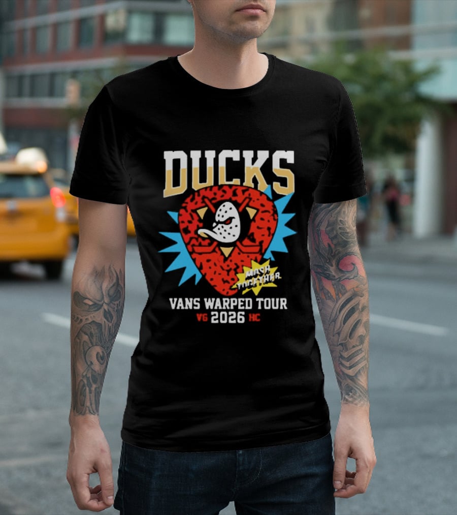 Anaheim Ducks Vans Warped Tour 2026 Smash The Patriarchy T-Shirt