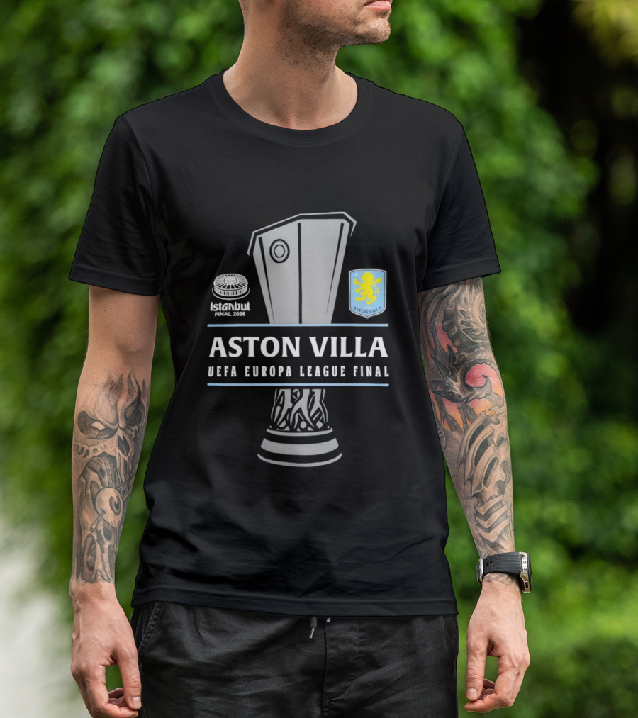 Aston Villa UEFA Europa League Final Trophy 2026 T-Shirt