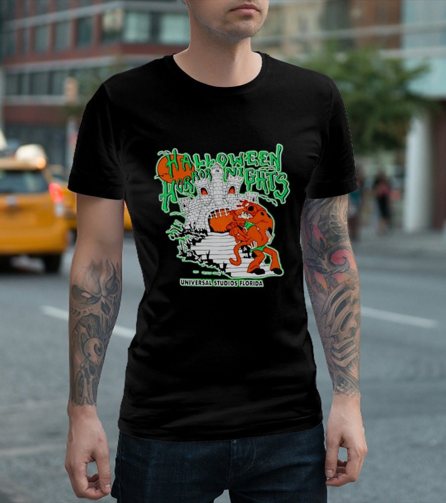Halloween Horror Nights Universal Studios Florida Scoob Night Razors In The Night Beyond Human T-Shirt