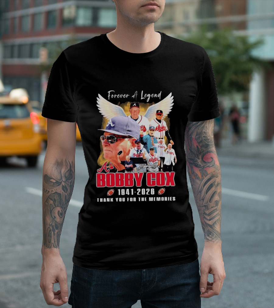 Bobby Cox 1941 2026 Atlanta Baseball Legend Thank You For The Memories T-Shirt
