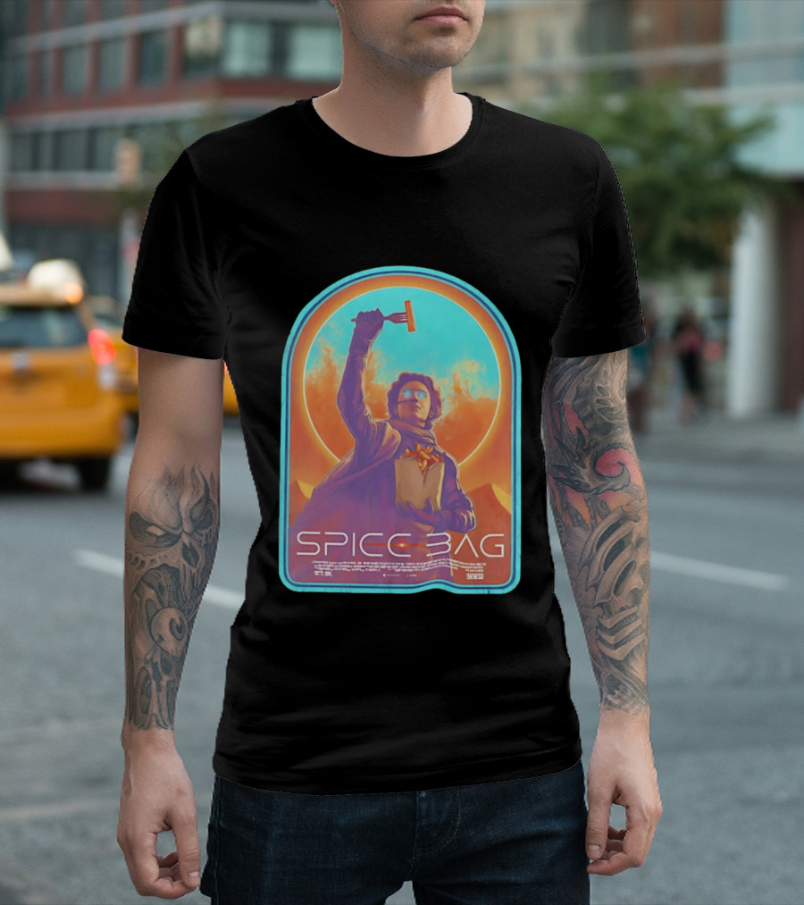 Dune Spice Bag Sci Fi Parody Pop Culture T-Shirt