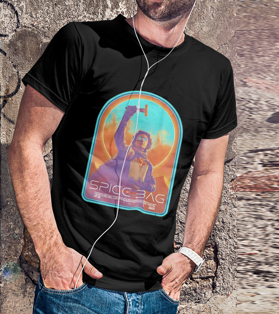 Dune Spice Bag Sci Fi Parody Pop Culture T-Shirt