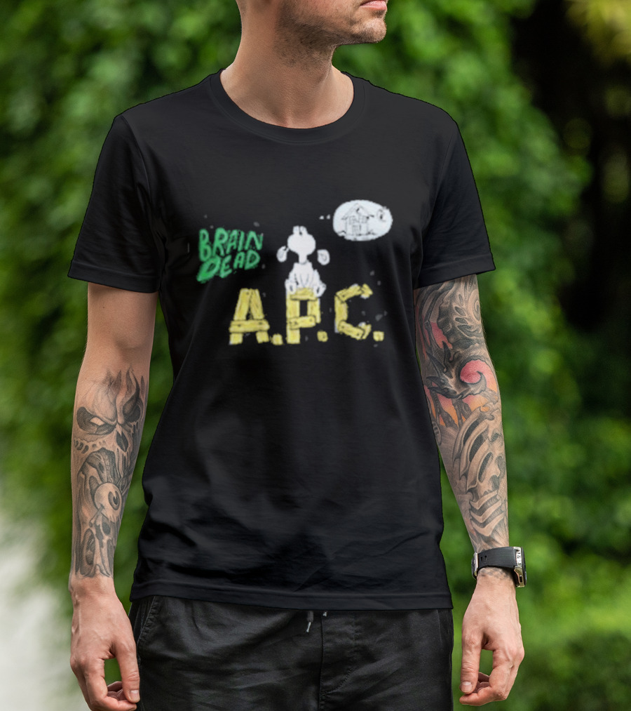 Brain Dead A.P.C. Homesick Dog With House In Thought Bubble T-Shirt