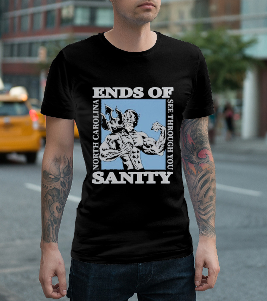 Ends Of Sanity North Carolina See Through You Blue Devil T-Shirt