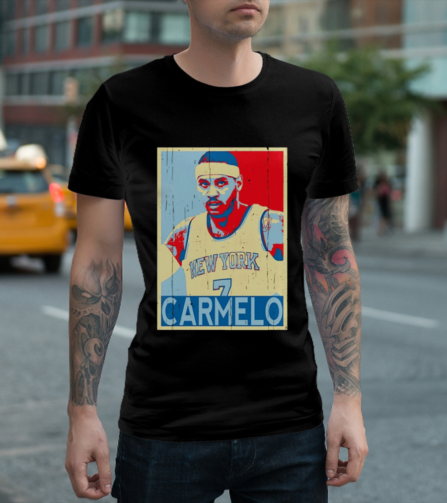 New York Knicks Carmelo Anthony 7 NBA T-Shirt
