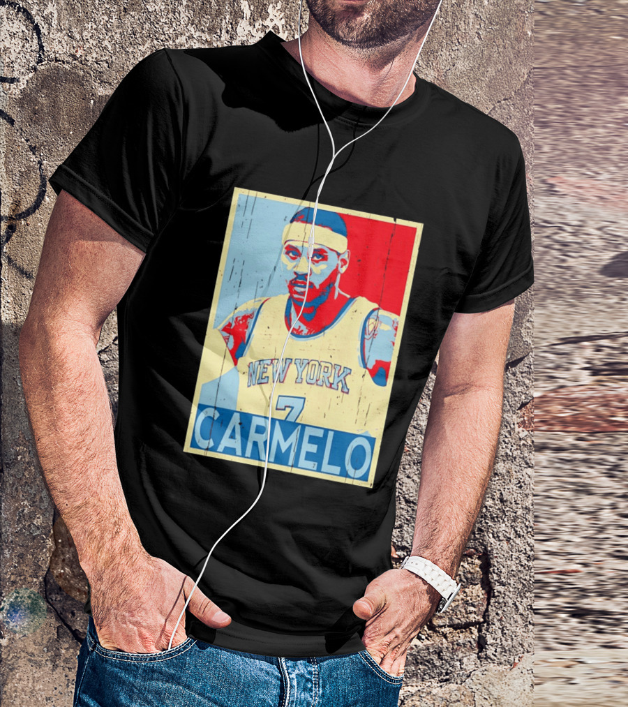New York Knicks Carmelo Anthony 7 NBA T-Shirt