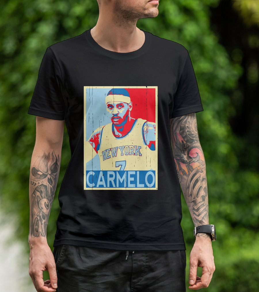 New York Knicks Carmelo Anthony 7 NBA T-Shirt