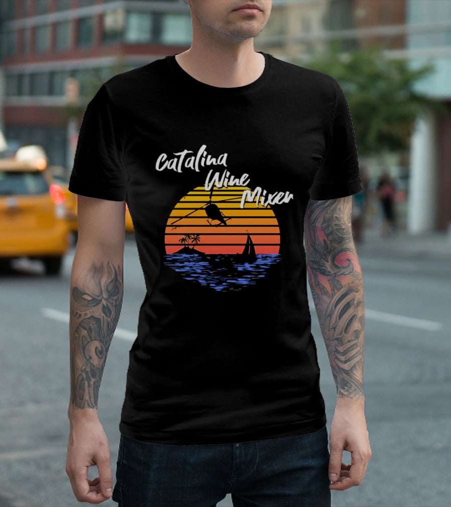 Catalina Wine Mixer Step Brothers Movie Sunset Out Sea T-Shirt