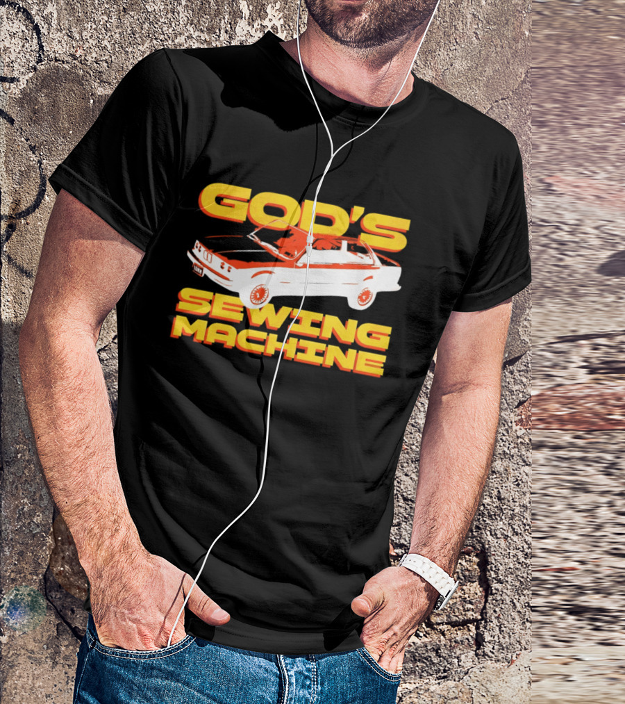 God's Sewing Machine BMW E3 Iconic Car T-Shirt
