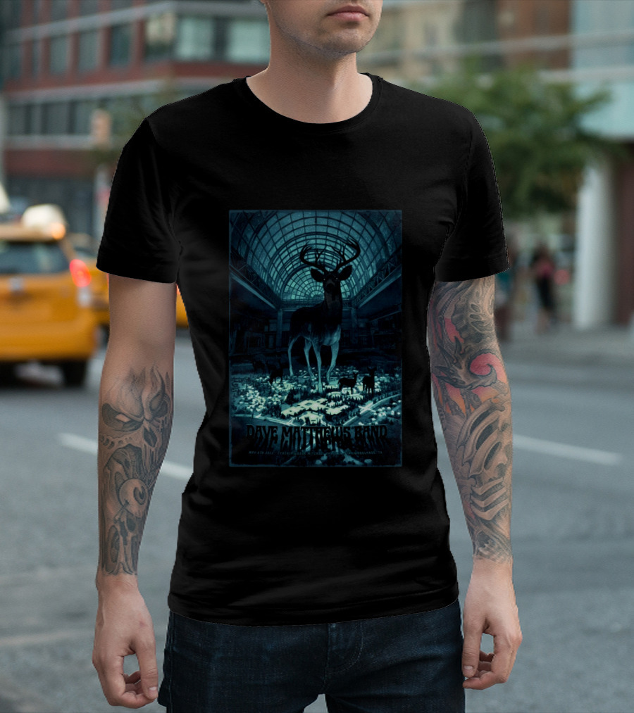 Dave Matthews Band May 8 2026 The Woodlands Deer Concert T-Shirt