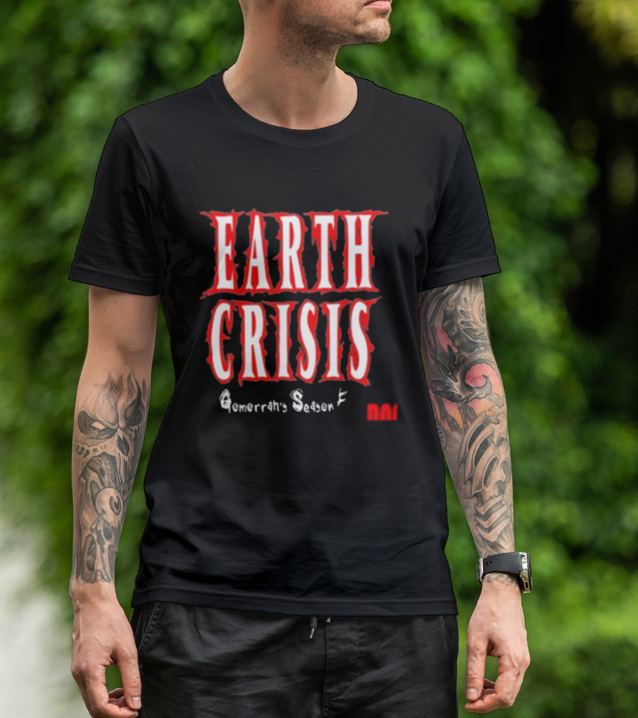 Earth Crisis Doomsday Gomorrah's Season Ends Holy Mountain Printing T-Shirt