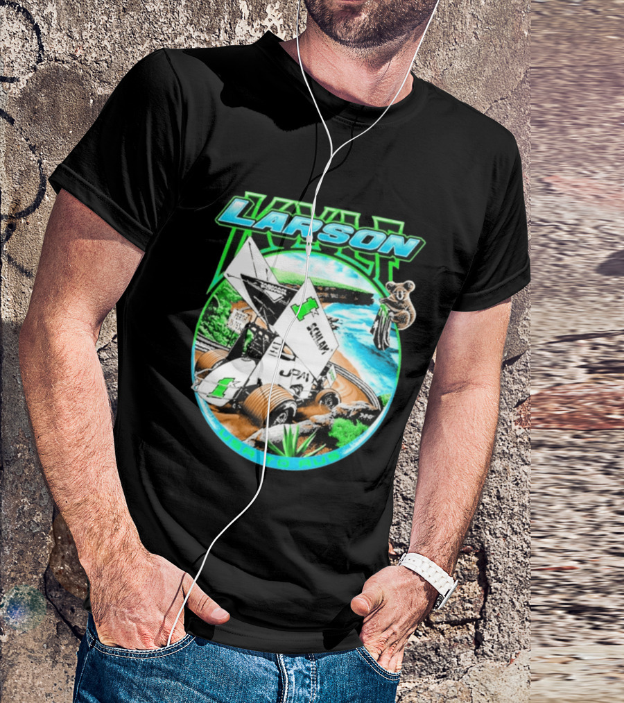 Kyle Larson Schlam USA To Aus Racing Perth Sprint Car T-Shirt
