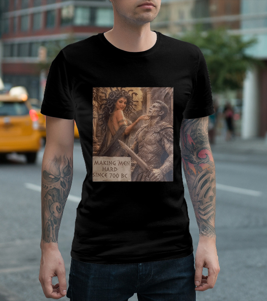 Medusa Making Men Hard Since 700 BC Greek Mythology Humor T-Shirt