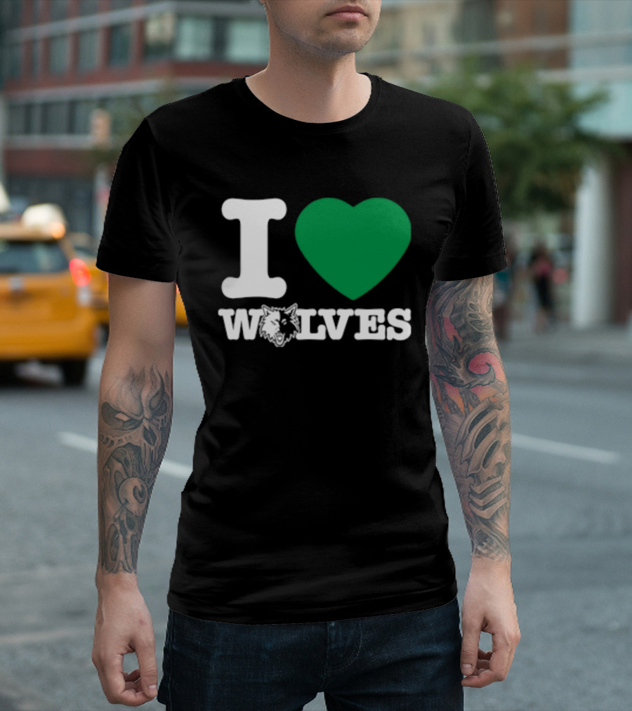 Minnesota Timberwolves I Love Wolves T-Shirt