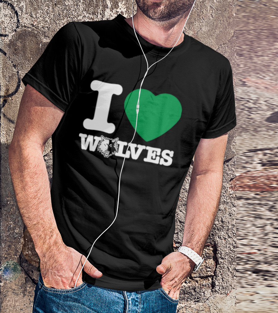 Minnesota Timberwolves I Love Wolves T-Shirt