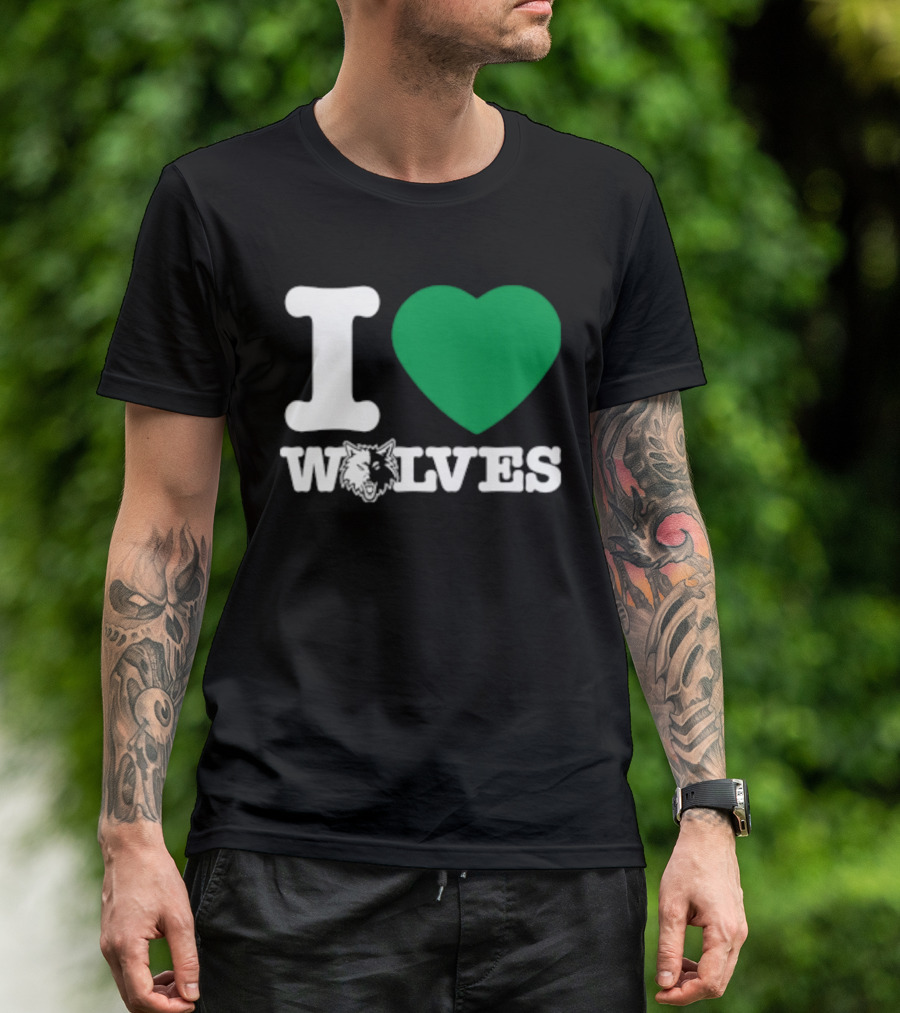 Minnesota Timberwolves I Love Wolves T-Shirt