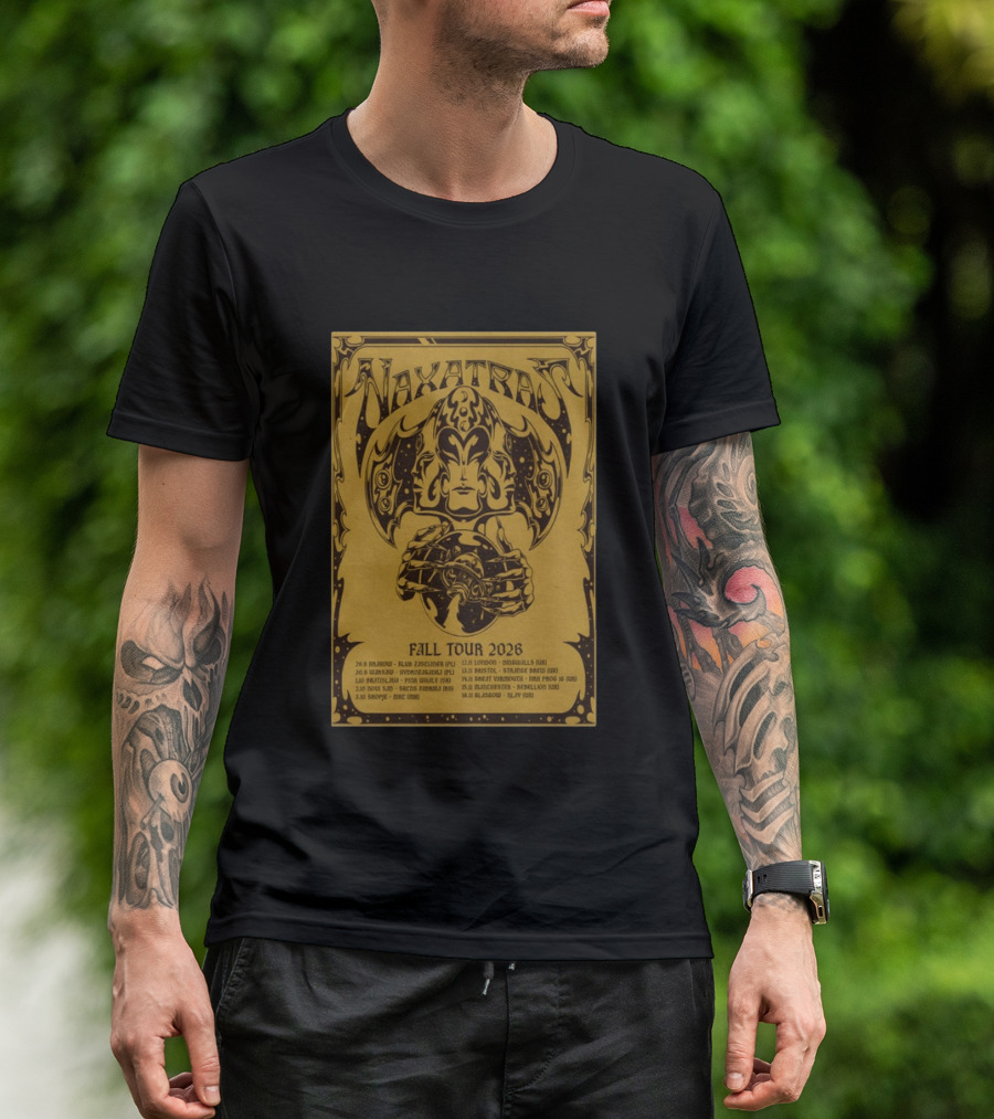 Naxatras Fall Tour 2026 European Concert Dates And Locations T-Shirt