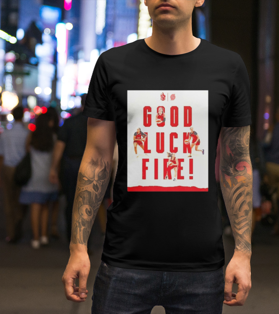 Portland Trail Blazers Good Luck Fire Basketball T-Shirt