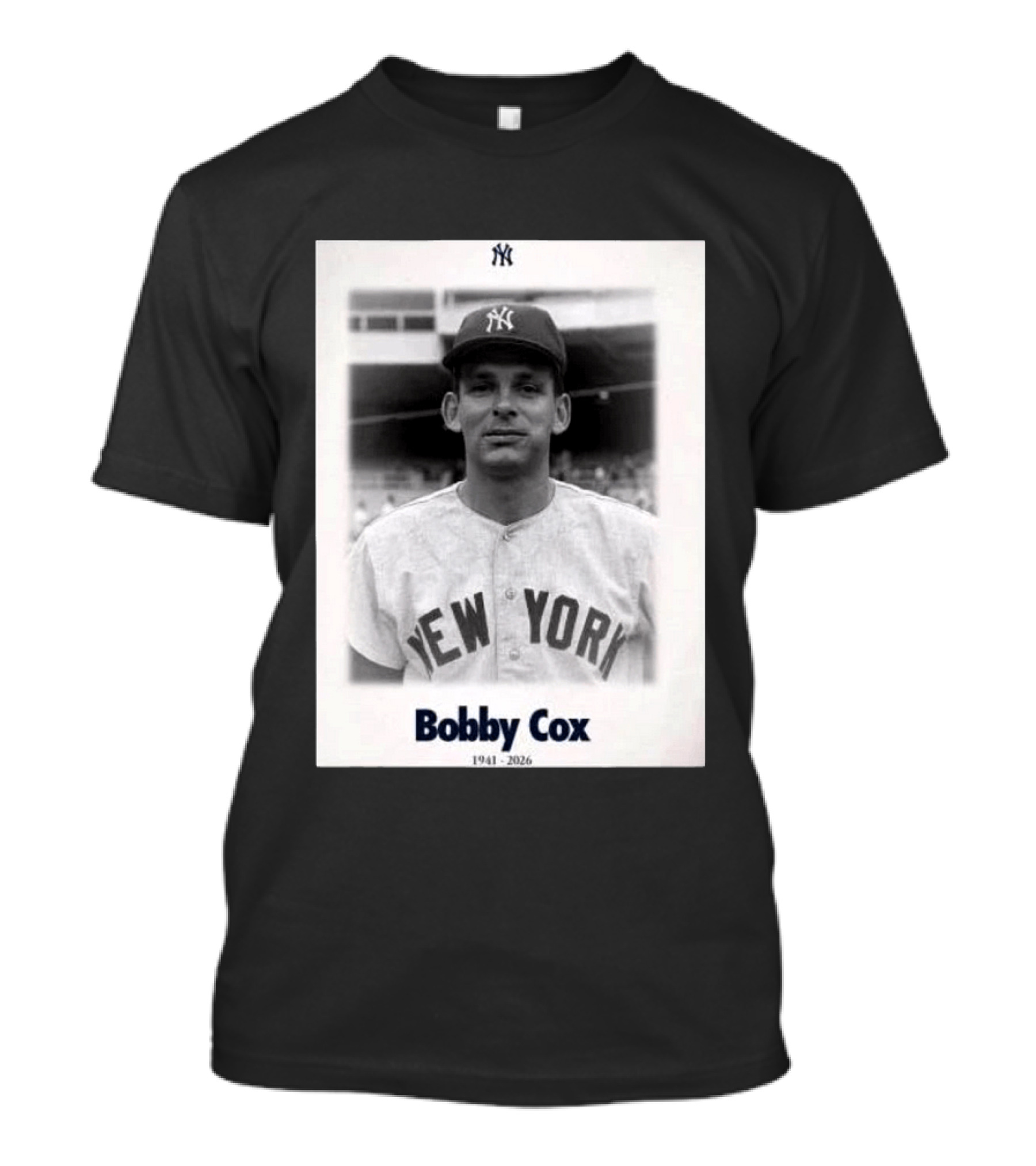New York Yankees Bobby Cox 1941 2026 T-Shirt