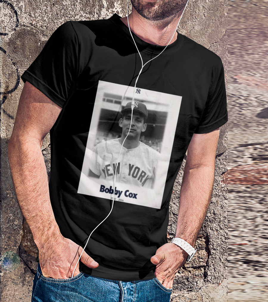New York Yankees Bobby Cox 1941 2026 T-Shirt