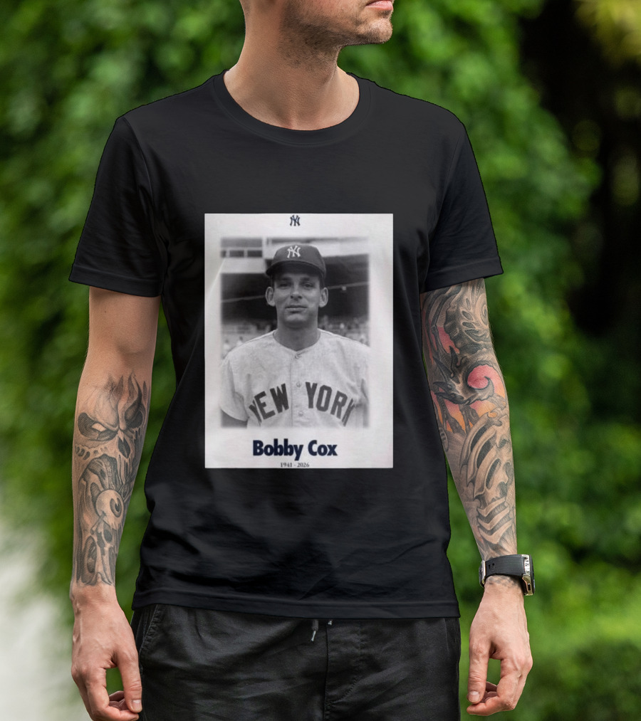 New York Yankees Bobby Cox 1941 2026 T-Shirt