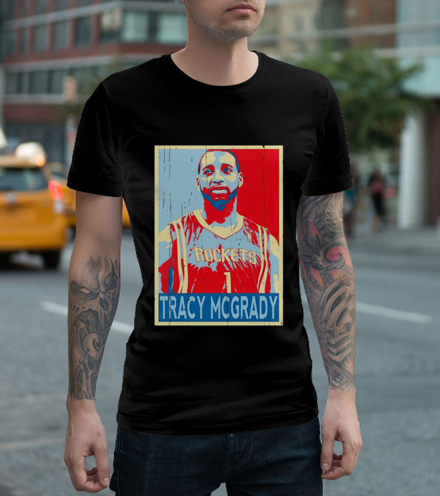Tracy McGrady Rockets Houston NBA Basketball T-Shirt