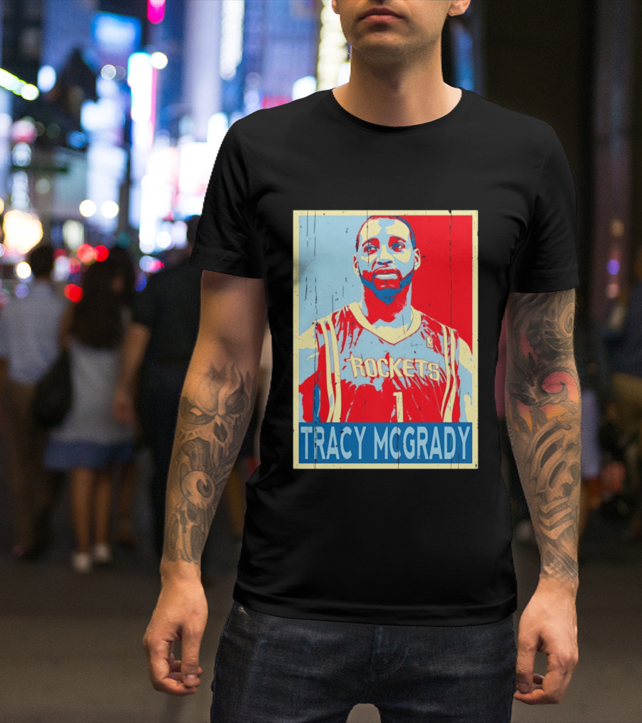 Tracy McGrady Rockets Houston NBA Basketball T-Shirt