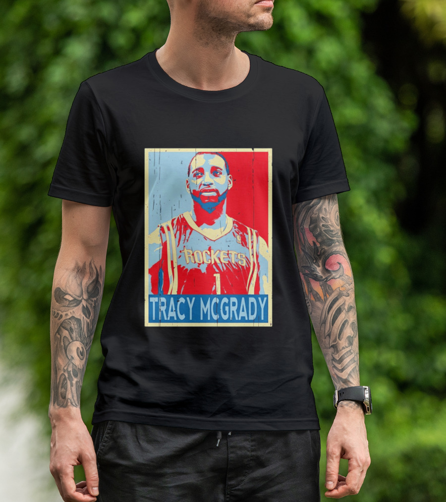 Tracy McGrady Rockets Houston NBA Basketball T-Shirt