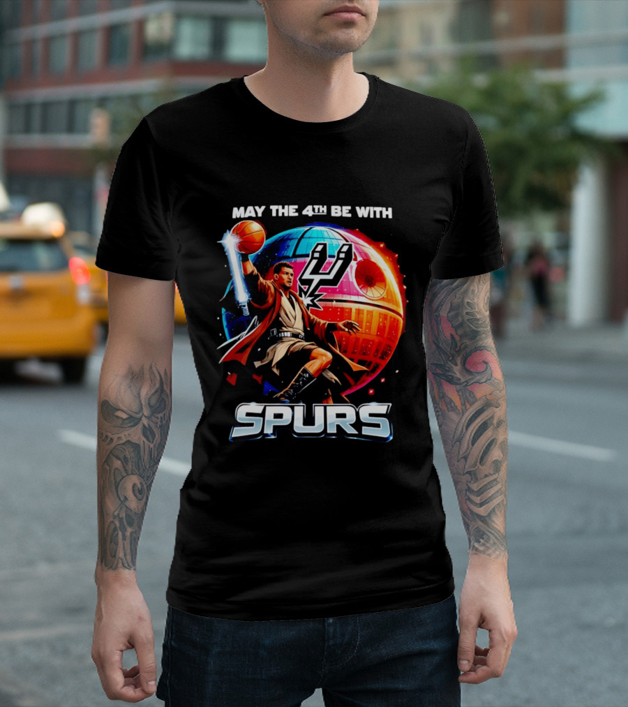 May The 4th Be With You Spurs Star Wars Victor Wembanyama T-Shirt