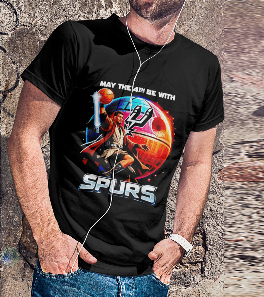 May The 4th Be With You Spurs Star Wars Victor Wembanyama T-Shirt