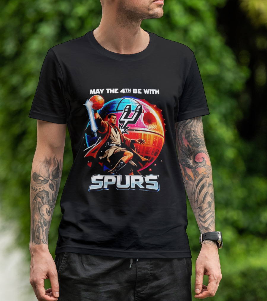 May The 4th Be With You Spurs Star Wars Victor Wembanyama T-Shirt