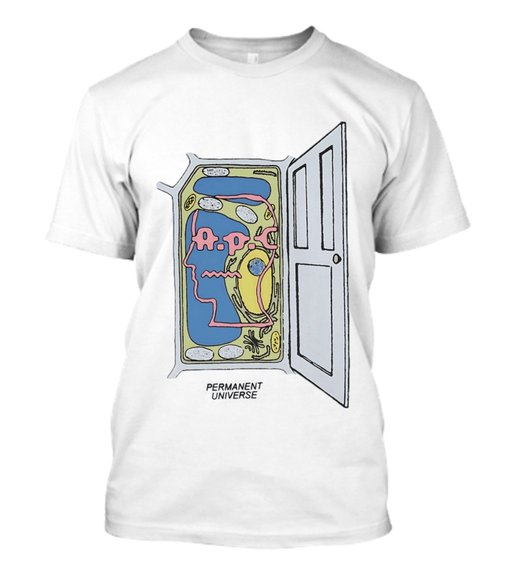 Brain Dead X APC Permanent Universe Open The Door Abstract T-Shirt