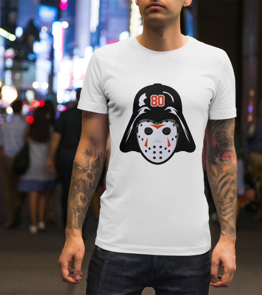 Dan Vladar Darth Vladar Mask 80 Philadelphia Flyers Hockey T-Shirt