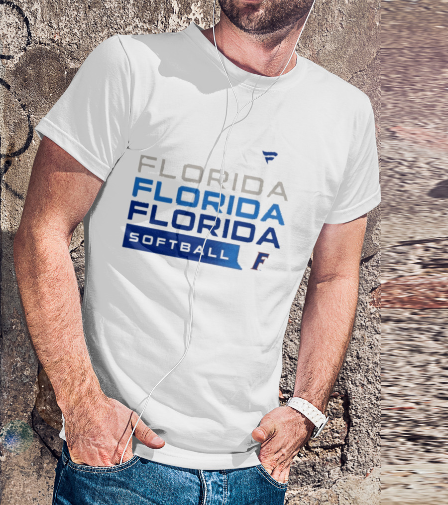 Florida Gators Softball Tri Blend Hype College F T-Shirt