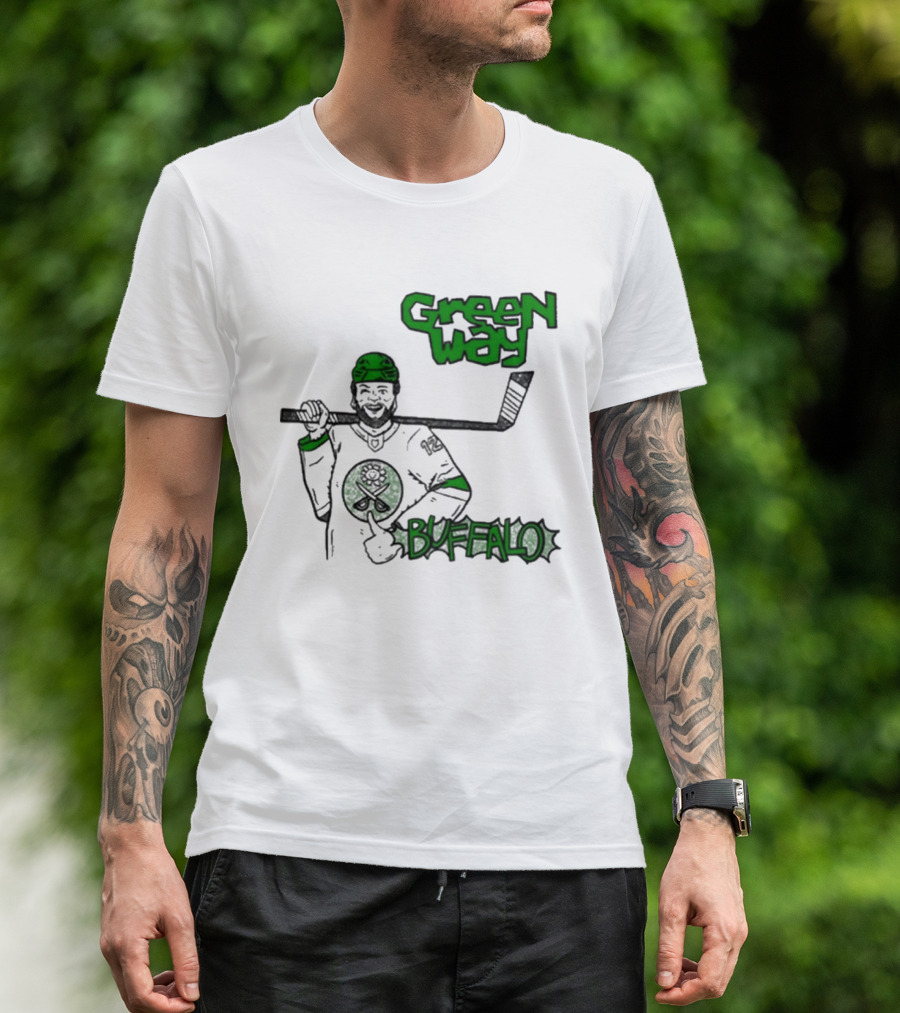 Green Way Hockey Buffalo Player T-Shirt