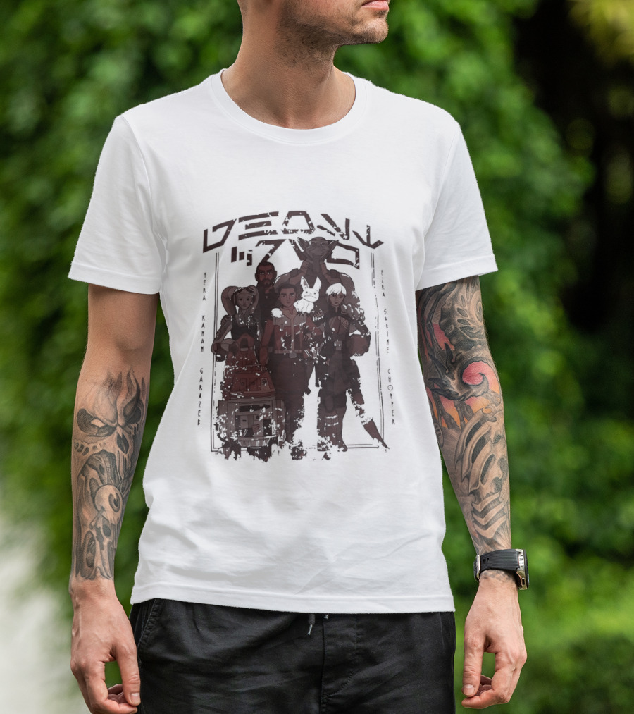Heroes Villains Star Wars Rebels Ghost Crew Mural Visuals T-Shirt