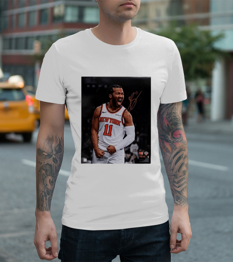 Jalen Brunson New York Knicks 11 Basketball Nike NBA Signature T-Shirt