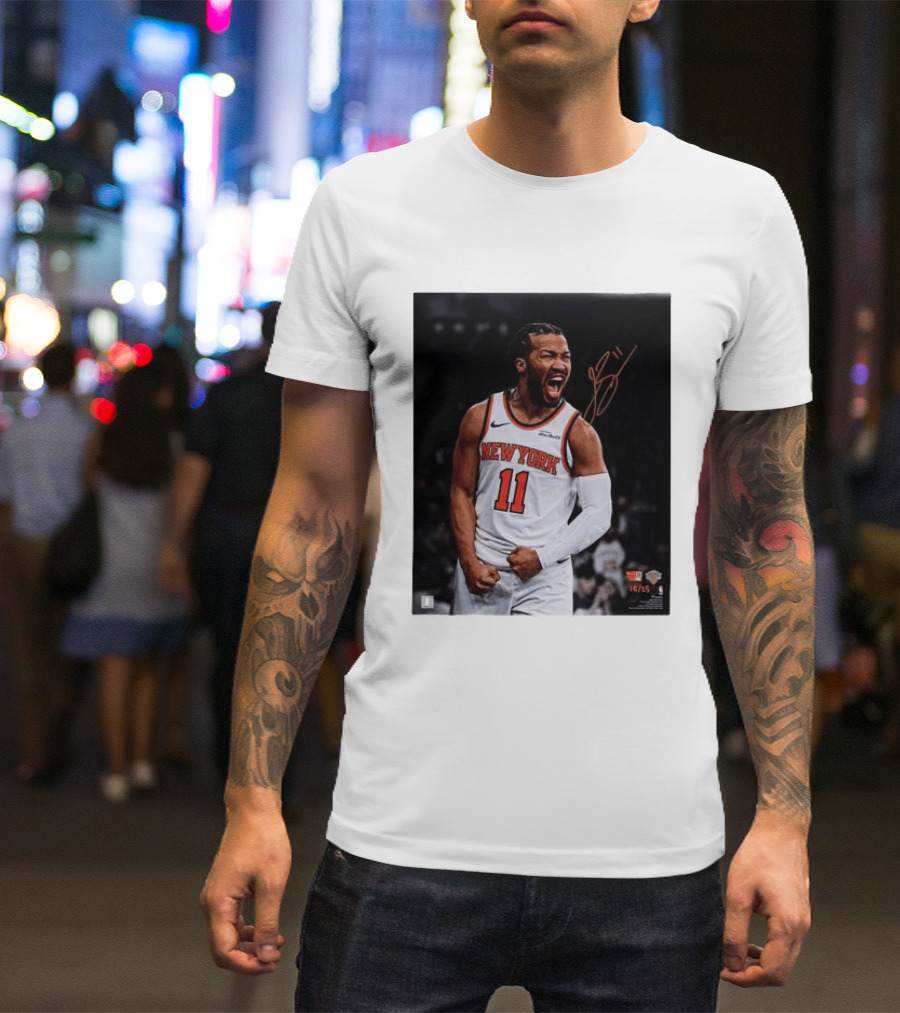 Jalen Brunson New York Knicks 11 Basketball Nike NBA Signature T-Shirt