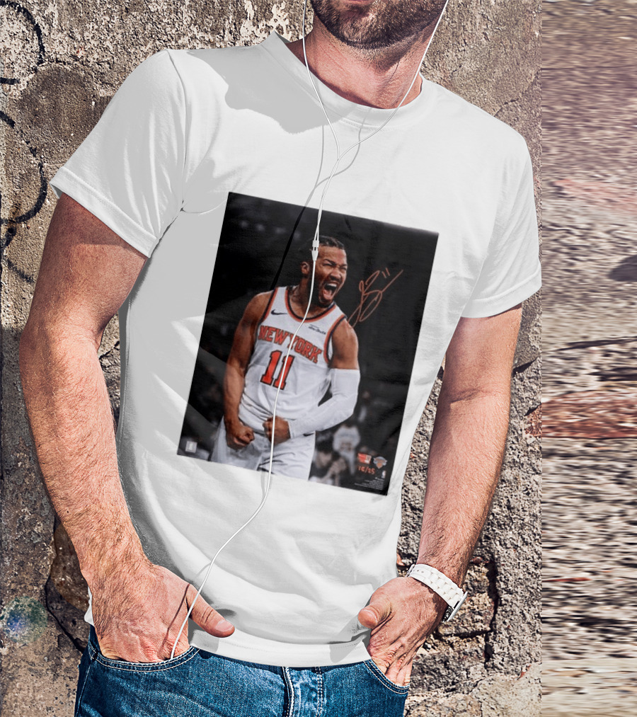Jalen Brunson New York Knicks 11 Basketball Nike NBA Signature T-Shirt