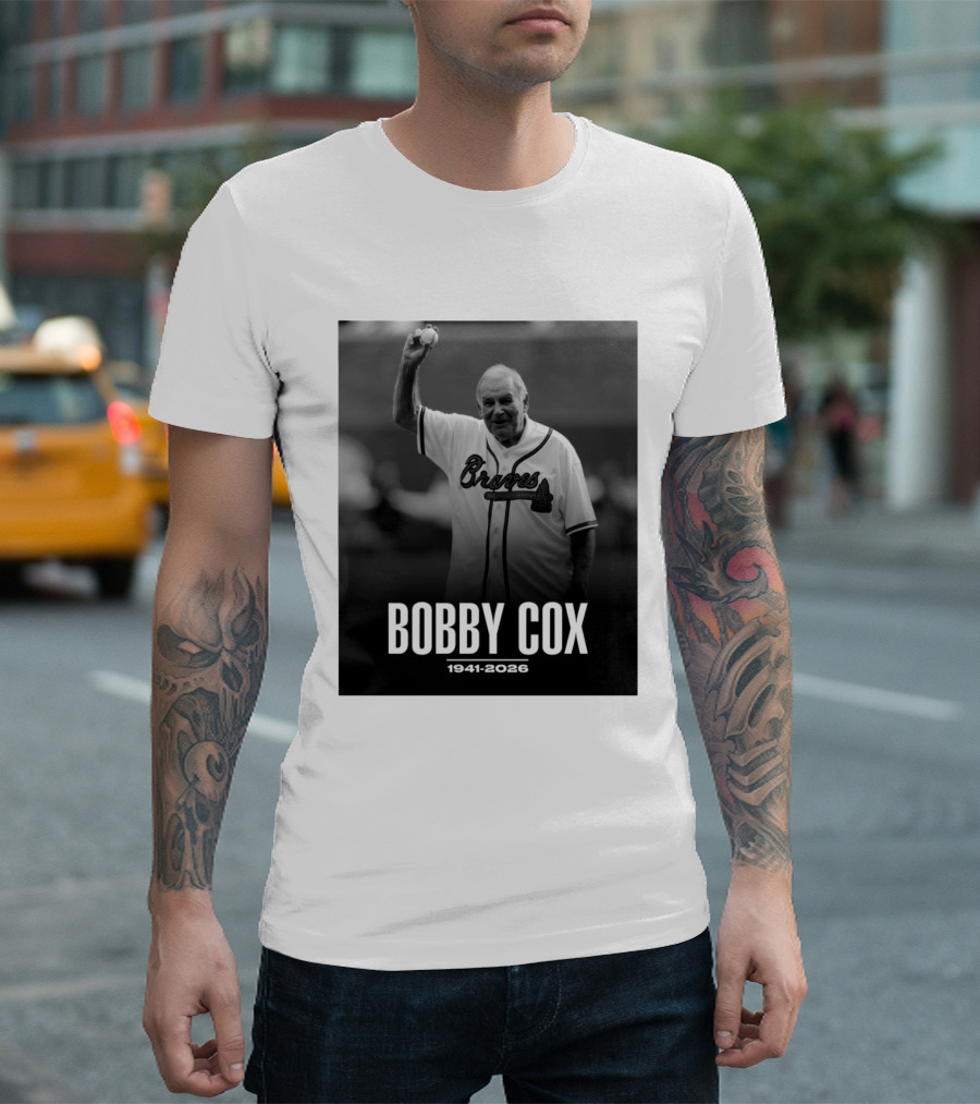 Bobby Cox Braves 1941 2026 Commemorative T-Shirt