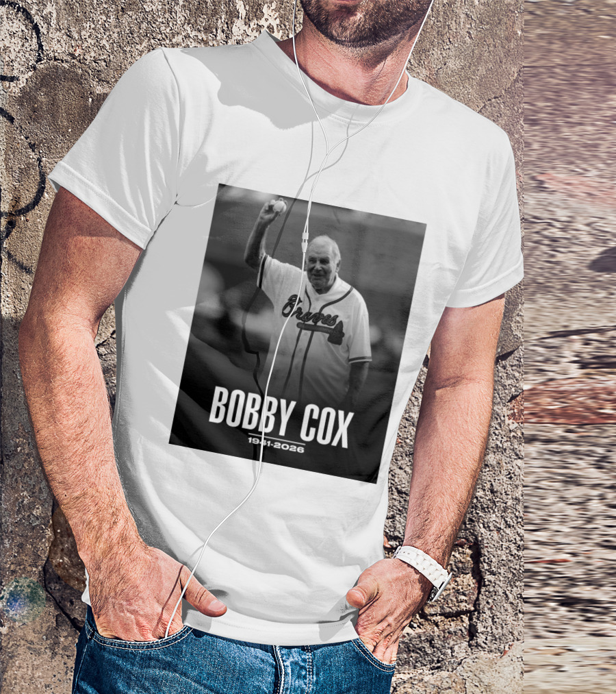 Bobby Cox Braves 1941 2026 Commemorative T-Shirt