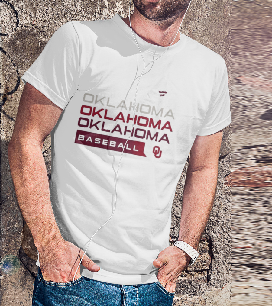 Oklahoma Baseball Tri Blend Fan Gear T-Shirt