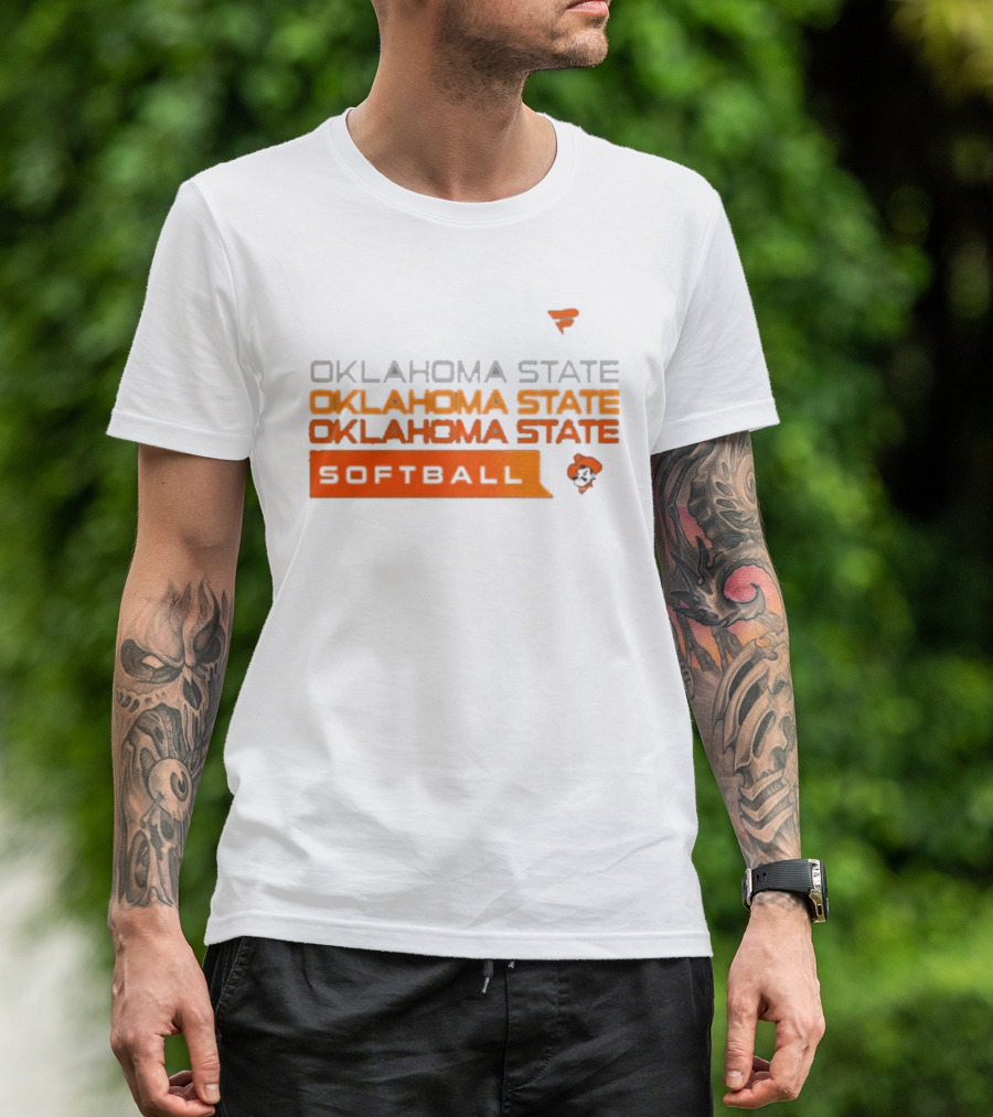 Oklahoma State College Softball Cowboys Hype Tri Blend T-Shirt