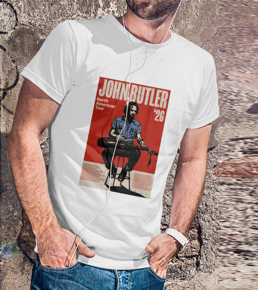 John Butler North American Tour 2026 Shows T-Shirt