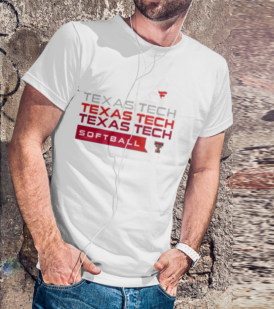 Texas Tech Red Raiders Softball Tri Blend College Hype T-Shirt
