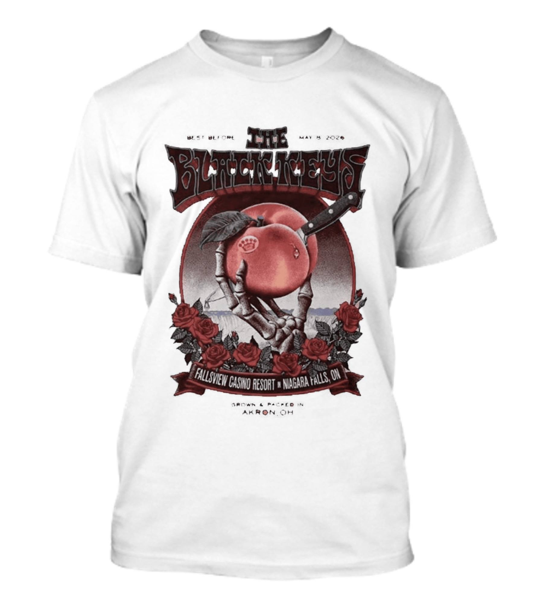 The Black Keys Niagara Falls 2026 May 8 Fallsview Casino Resort Ontario Event T-Shirt