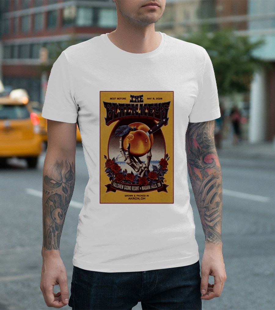 The Black Keys Fallsview Casino Resort Niagara Falls ON May 8 2026 Akron OH T-Shirt