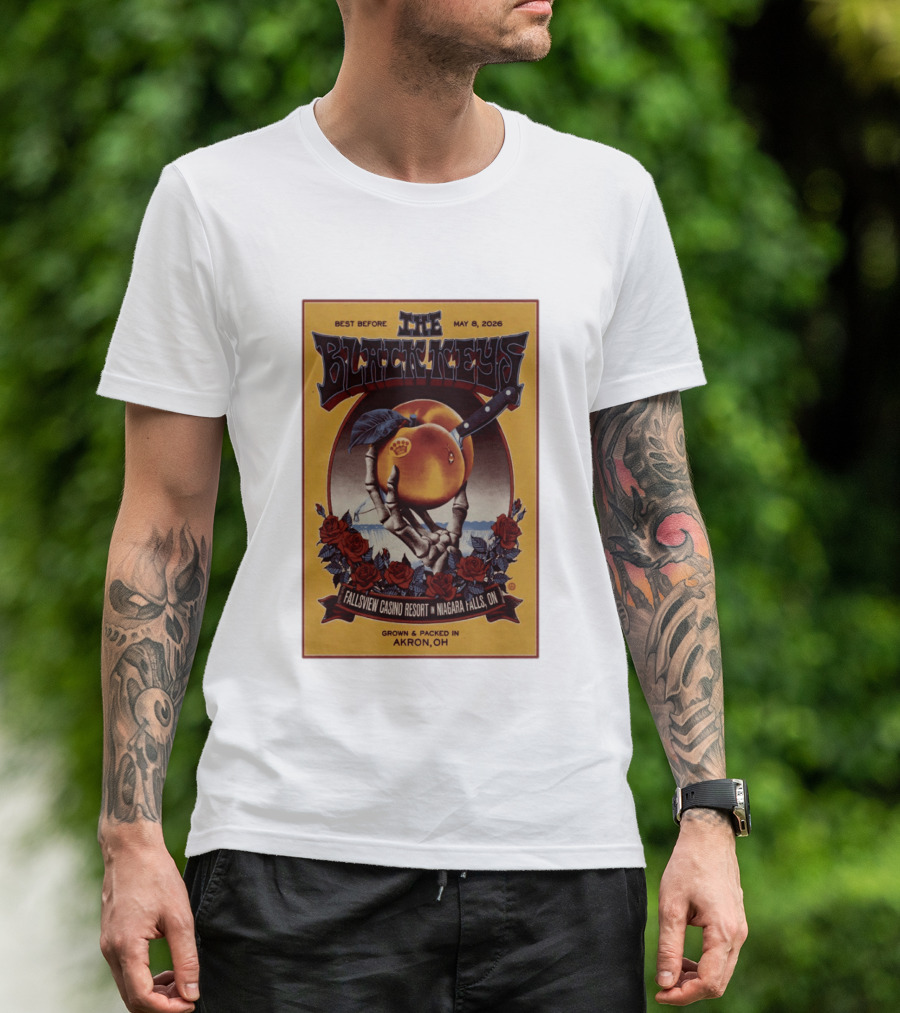 The Black Keys Fallsview Casino Resort Niagara Falls ON May 8 2026 Akron OH T-Shirt