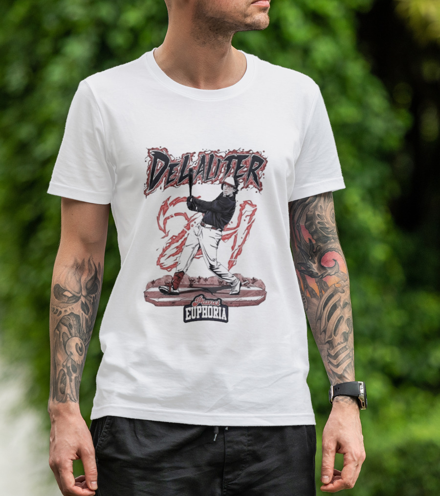 DeLauter Cosmic Euphoria Red Swing 21 T-Shirt